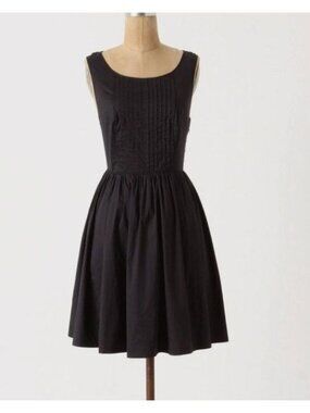 Anthropologie Moulinette Soeurs Sweet Enticement Dress Size 8 black fit flare
